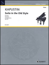 Suite in the Old Style piano sheet music cover